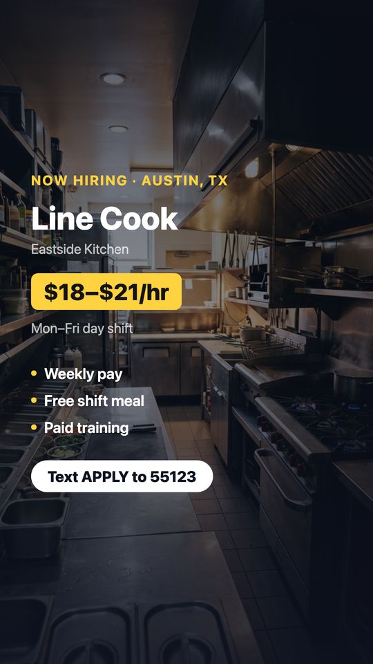 Line Cook ad, 9:16 video preview